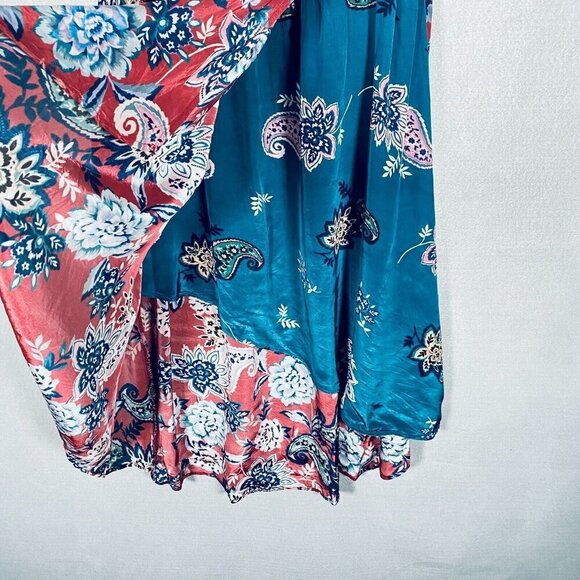 Sundance Dress Womens S Multicolor Rayon Floral Faux Wrap Pullover Midi - Picture 3 of 14